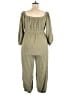 ELOQUII 100% Rayon Solid Green Jumpsuit Size 18 Plus - photo 2