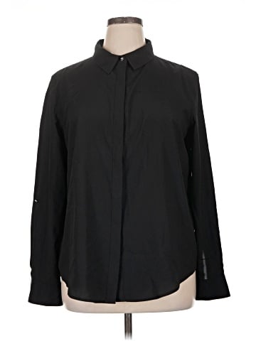 DKNY Long Sleeve Blouse (view 1)