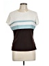 Kenar Color Block Brown Short Sleeve T-Shirt Size 12 - photo 1