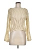 Ultra Flirt Metallic Ivory Pullover Sweater Size M - photo 1