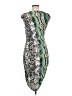 BCBGMAXAZRIA Graphic Green Cocktail Dress Size M - photo 2