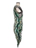 BCBGMAXAZRIA Graphic Green Cocktail Dress Size M - photo 4