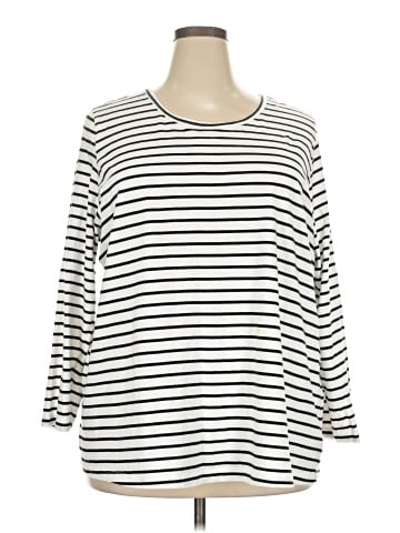 Woman Within 3/4 Sleeve T-Shirt (view 1)