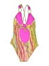 Becca Graphic Pink One Piece Swimsuit Size M - photo 2