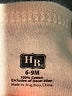 Hb 100% Cotton Ivory Long Sleeve Onesie Size 6-9 mo - photo 3