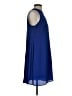 DR2 100% Polyester Solid Blue Cocktail Dress Size S - photo 4