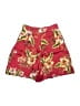 Zara 100% Polyester Tropical Red Shorts Size XS - photo 2