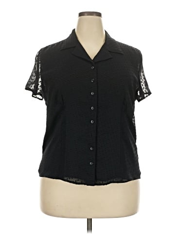 JM Collection Short Sleeve Blouse (view 1)