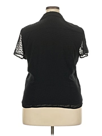 JM Collection Short Sleeve Blouse (view 2)