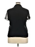 JM Collection 100% Polyester Black Short Sleeve Blouse Size 18 - photo 2