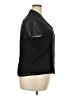 JM Collection 100% Polyester Black Short Sleeve Blouse Size 18 - photo 4