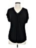 Meadow Rue Black Short Sleeve Top Size M - photo 1