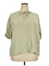 Soft Surroundings Green 3/4 Sleeve Blouse Size 2X - photo 1