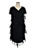 Patra 100% Polyester Solid Black Cocktail Dress Size 16 - photo 1