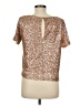 Unbranded 100% Polyester Gold Short Sleeve Top Size M - photo 2
