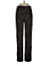 New Directions Animal Print Black Casual Pants Size 10 - photo 1