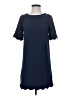 Monteau Solid Blue Casual Dress Size S - photo 1