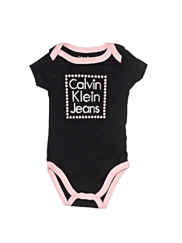 CALVIN KLEIN JEANS Short Sleeve Onesie (view 1)