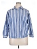 Talbots 100% Cotton Stripes Blue 3/4 Sleeve Button-Down Shirt Size 16 Petite - photo 1