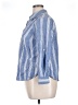 Talbots 100% Cotton Stripes Blue 3/4 Sleeve Button-Down Shirt Size 16 Petite - photo 5