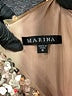 Marina 100% Polyester Metallic Solid Gold Silver Cocktail Dress Size 4 - photo 7