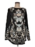 Charter Club Paisley Black Pullover Sweater Size M - photo 1