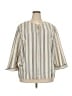 Perceptions 100% Polyester Ivory 3/4 Sleeve Blouse Size 24w - photo 1