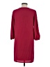 Everly 100% Polyester Solid Burgundy Casual Dress Size S - photo 2