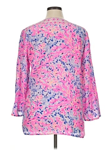 Lilly Pulitzer 3/4 Sleeve Silk Top (view 2)