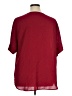 Emery Rose 100% Polyester Burgundy Short Sleeve Blouse Size XL - photo 2