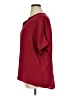 Emery Rose 100% Polyester Burgundy Short Sleeve Blouse Size XL - photo 5