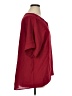 Emery Rose 100% Polyester Burgundy Short Sleeve Blouse Size XL - photo 4