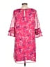 Wallis 100% Polyester Floral Pink Cocktail Dress Size 12 - photo 2