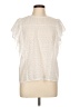 Ellison 100% Polyester Ivory Short Sleeve Blouse Size L - photo 1