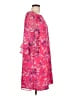 Wallis 100% Polyester Floral Pink Cocktail Dress Size 12 - photo 4