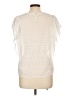 Ellison 100% Polyester Ivory Short Sleeve Blouse Size L - photo 2