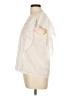 Ellison 100% Polyester Ivory Short Sleeve Blouse Size L - photo 5