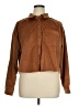 True Craft 100% Polyester Brown Long Sleeve Button-Down Shirt Size XL - photo 1