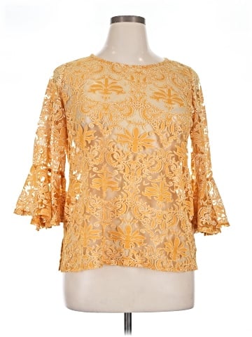 NY Collection 3/4 Sleeve Blouse (view 1)