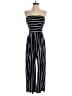 Hem & Thread Stripes Black Blue Jumpsuit Size M - photo 1
