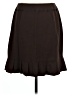 Larry Levine Solid Brown Casual Skirt Size 10 - photo 2