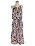 London Times Floral Pink Blue Jumpsuit Size 8 - photo 1