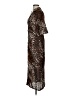 Veronica Beard 100% Linen Animal Print Brown Cocktail Dress Size S (estimated) - photo 5