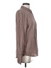 Soft Joie 100% Viscose Polka Dots Brown Long Sleeve Blouse Size S - photo 4