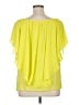 AGB 100% Polyester Yellow Short Sleeve Blouse Size 1X - photo 2