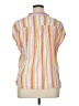 Old Navy Stripes Yellow Sleeveless Button-Down Shirt Size XL - photo 2
