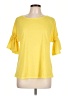 Assorted Brands Yellow Short Sleeve Top Size L - photo 1