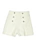 Zara Solid Ivory Khaki Shorts Size XS - photo 1