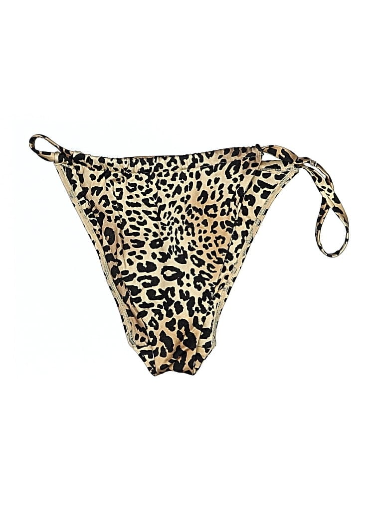 Pre-owned Kendall & Kylie Swimsuit Bottoms In Gold