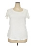 Westport White Short Sleeve Top Size 2X - photo 1